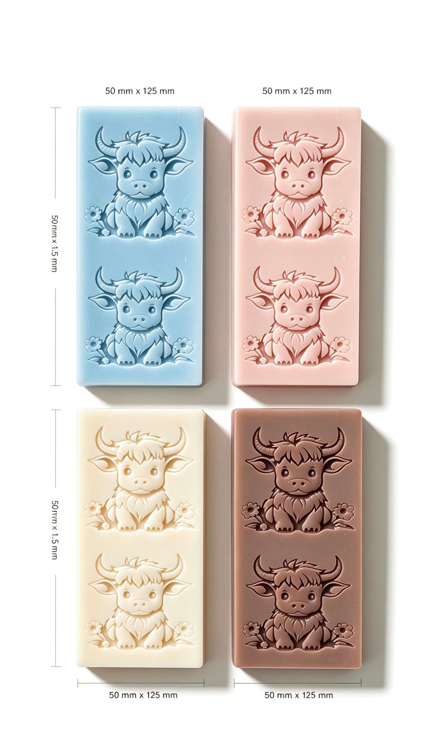 Highland Cow Snap Bar Wax Melt | Animal Lover Gift | Narla's Fable & Fur