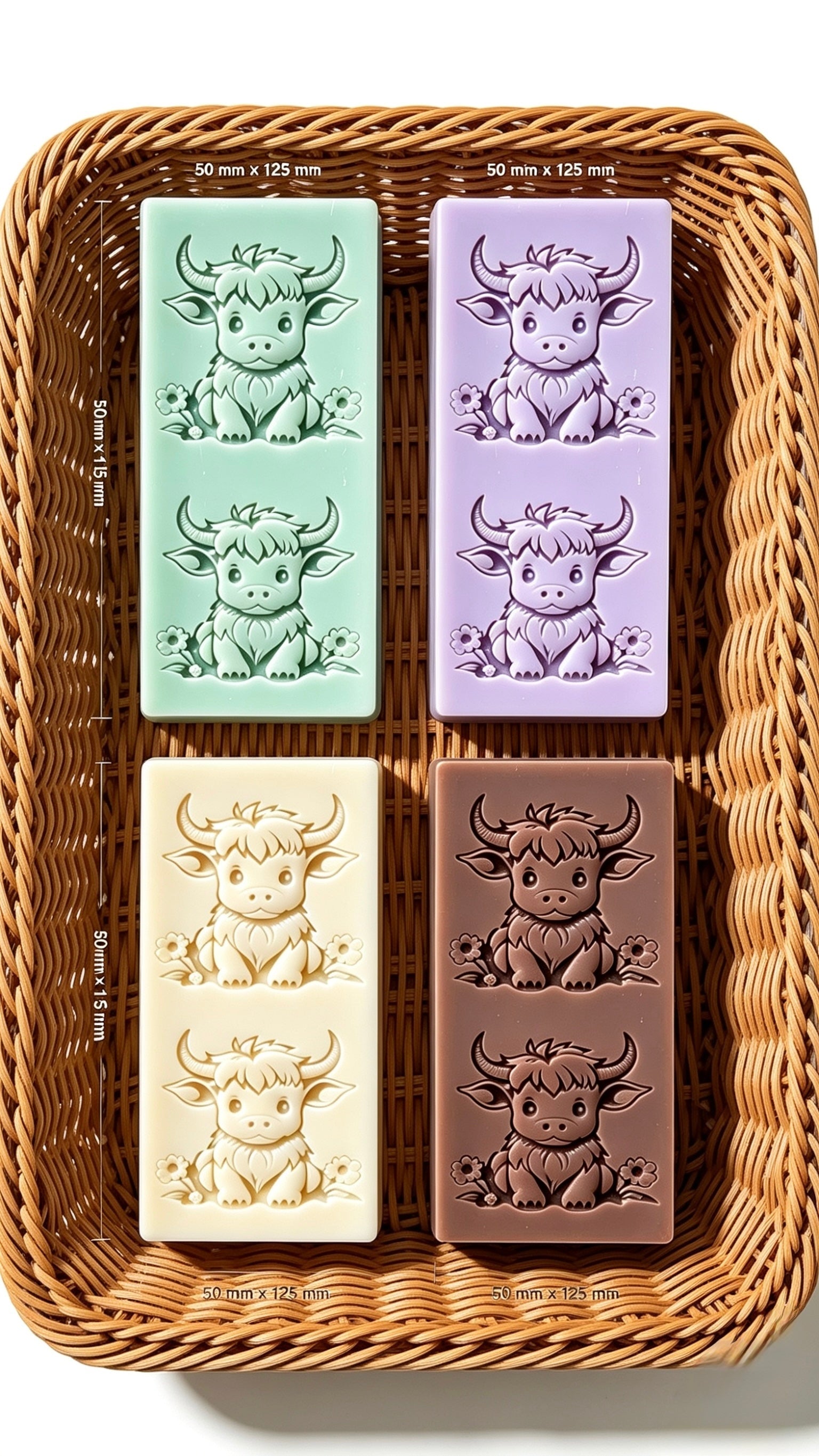 Highland Cow Snap Bar Wax Melt | Animal Lover Gift | Narla's Fable & Fur