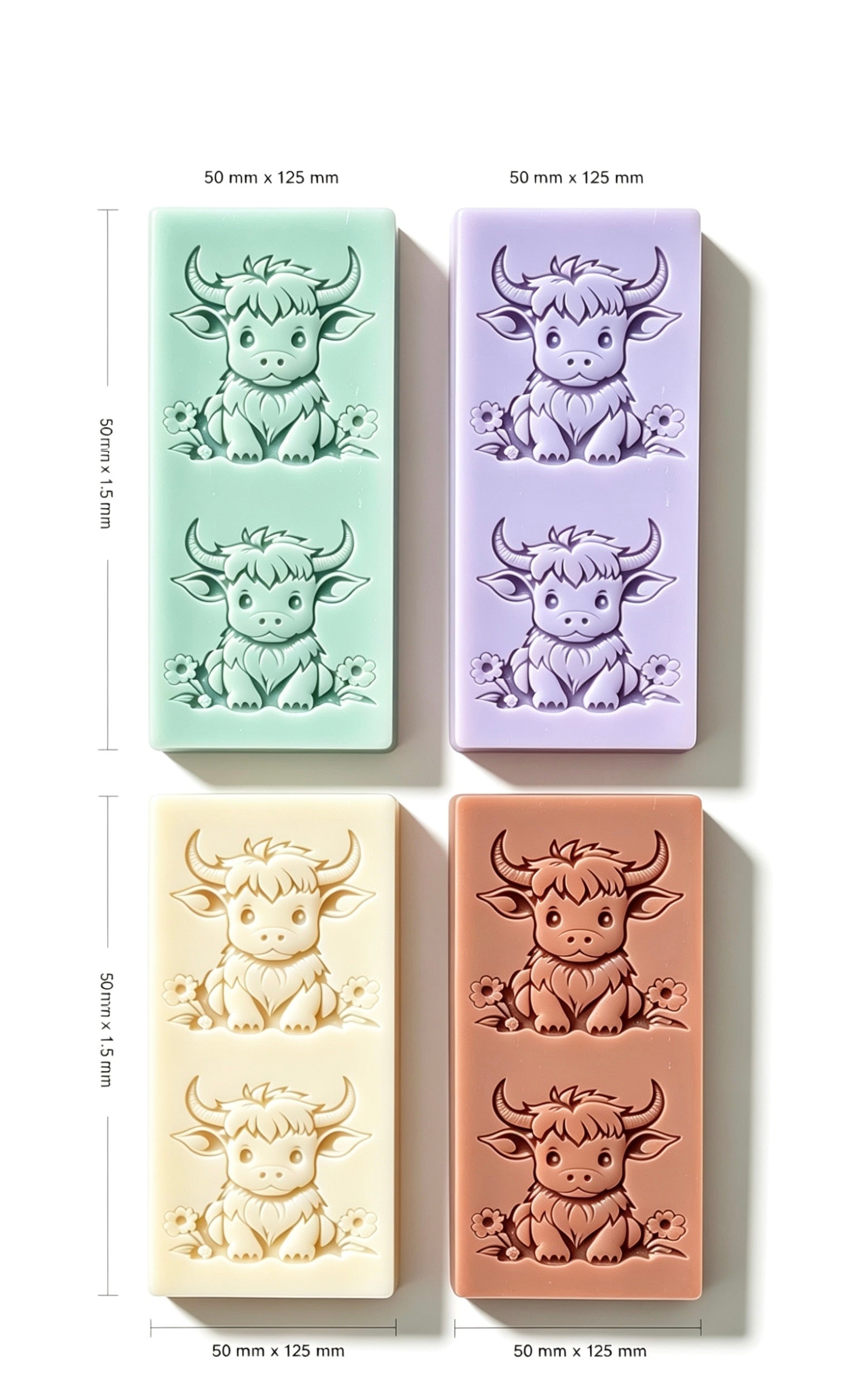 Highland Cow Snap Bar Wax Melt | Animal Lover Gift | Narla's Fable & Fur
