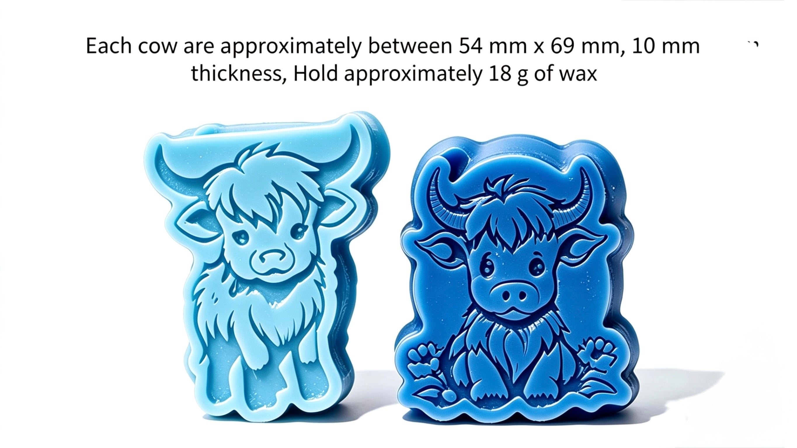 Highland Cow Wax Melts Set of 2 | Novelty Animal Gift | Narla's Fable & Fur