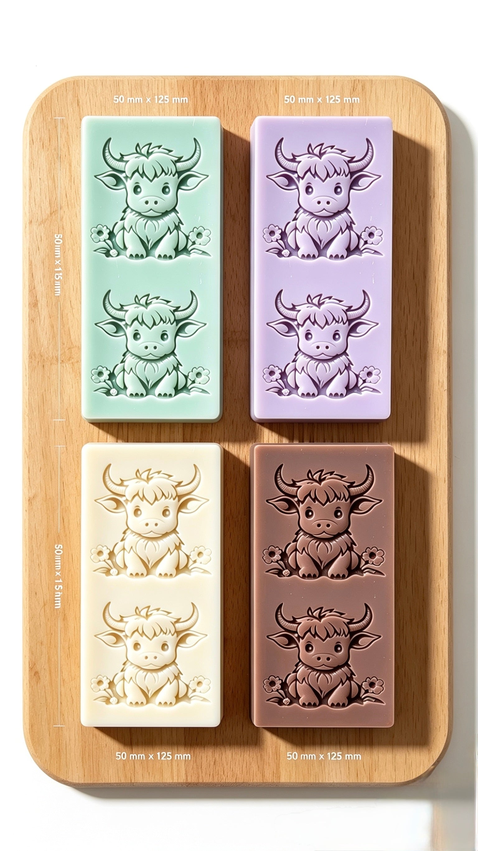 Highland Cow Snap Bar Wax Melt | Animal Lover Gift | Narla's Fable & Fur