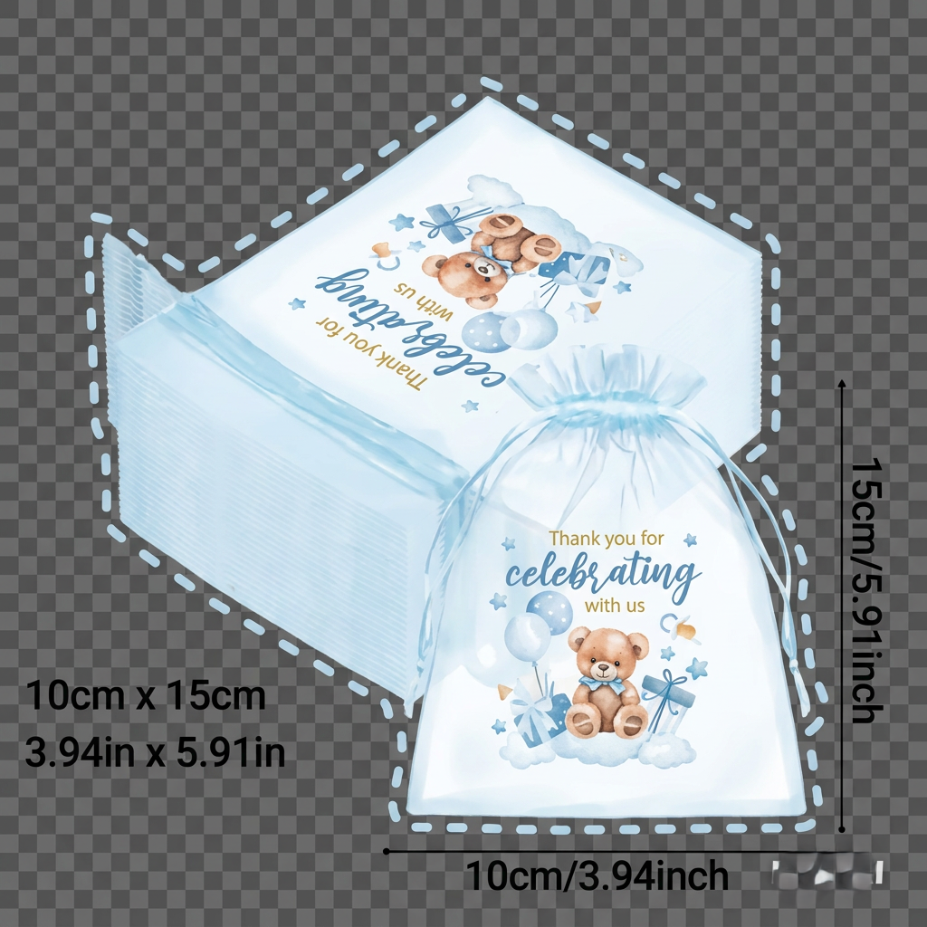 Baby Favours Wax Melt | Organza Bag Gift Favour | Narla's Fable & Fur