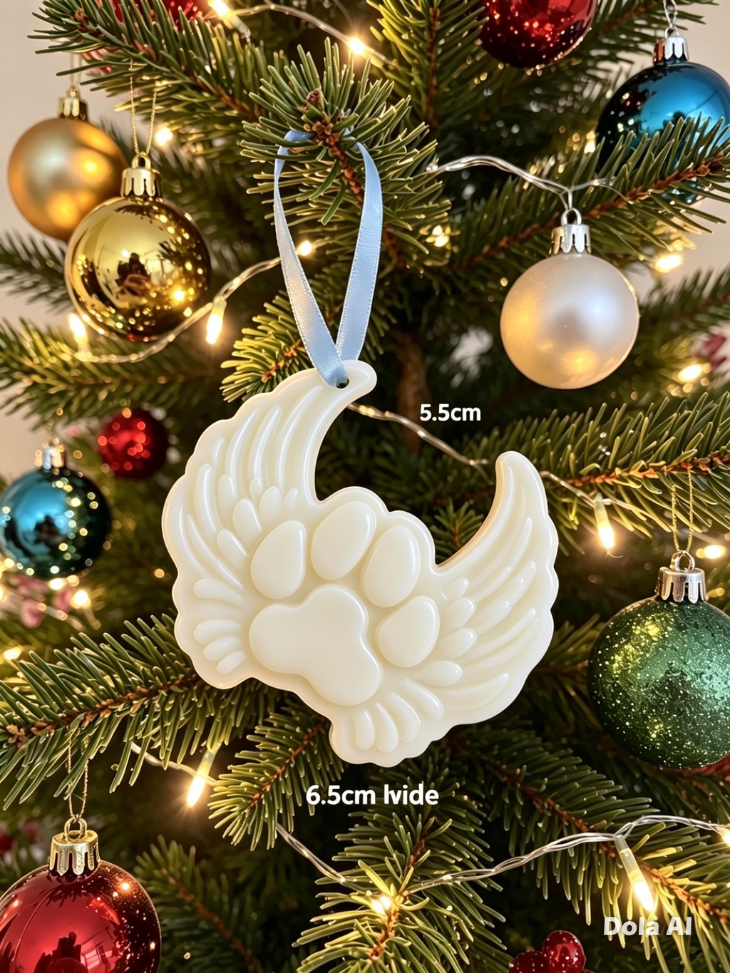 Angel Wings Scented Wax Tree Decoration | Christmas Gift | Narla's Fable & Fur