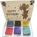 Handmade birthday wax melt gift set — six cavities of birthday fun, hand-poured in the UK. Choose your fragrance and make their day.