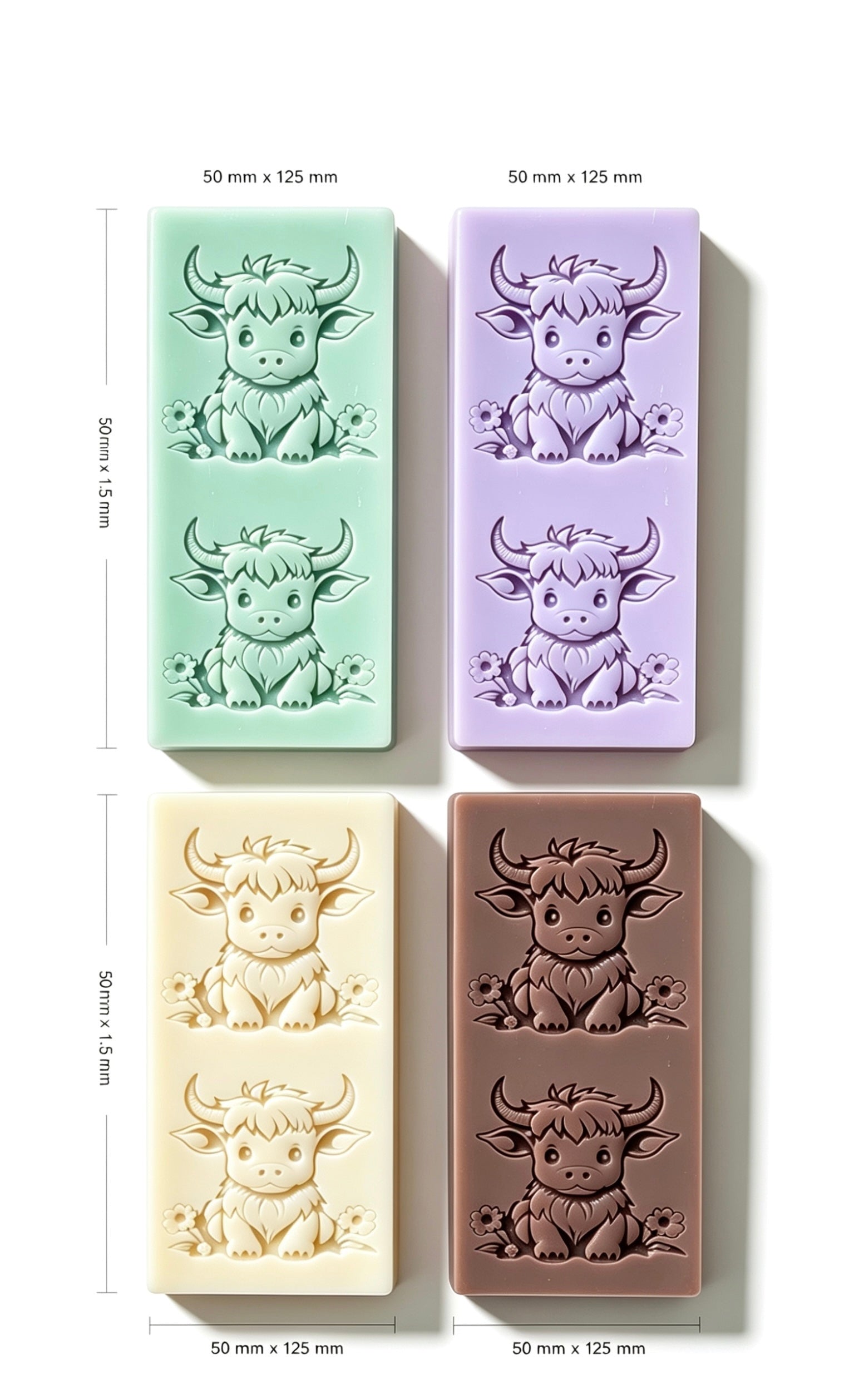 Highland Cow Snap Bar Wax Melt | Animal Lover Gift | Narla's Fable & Fur