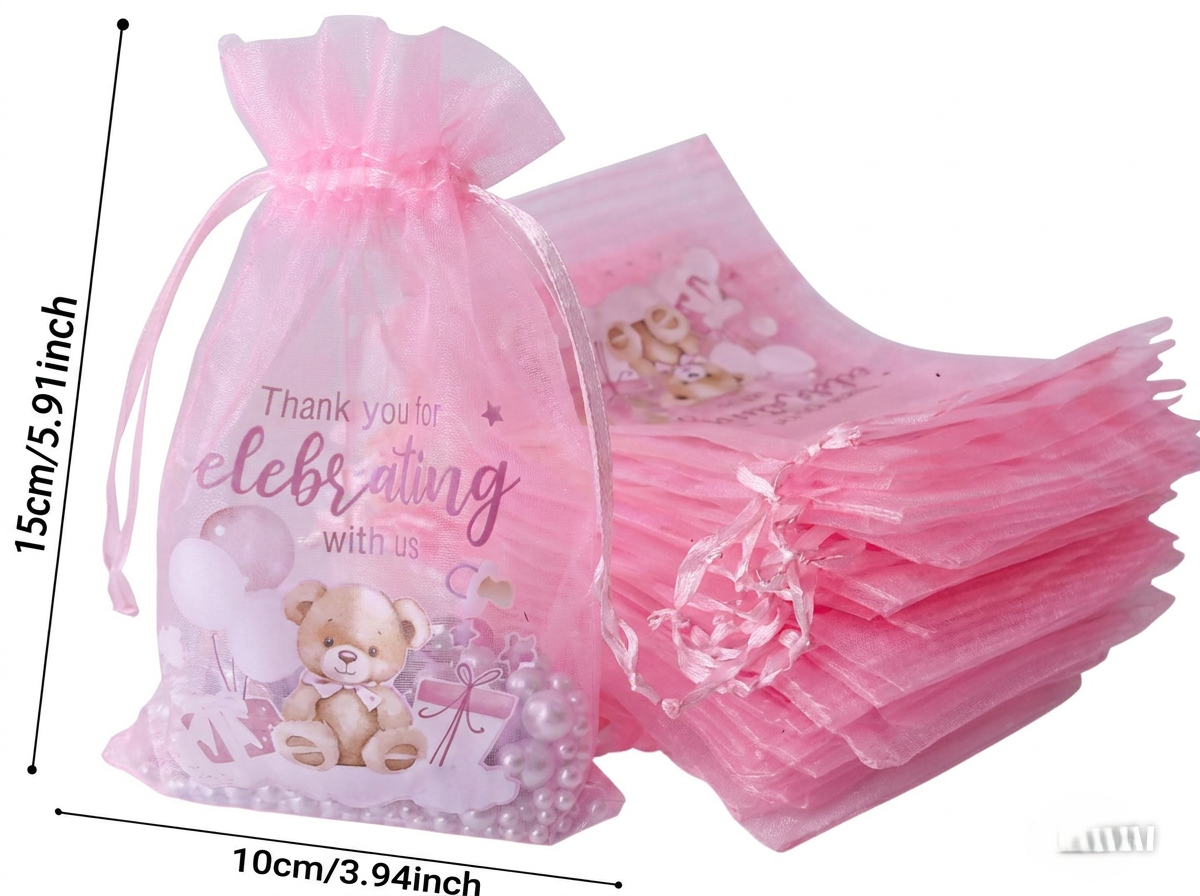 Baby Favours Wax Melt | Organza Bag Gift Favour | Narla's Fable & Fur