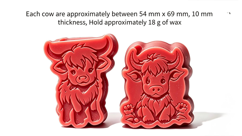 Highland Cow Wax Melts Set of 2 | Novelty Animal Gift | Narla's Fable & Fur