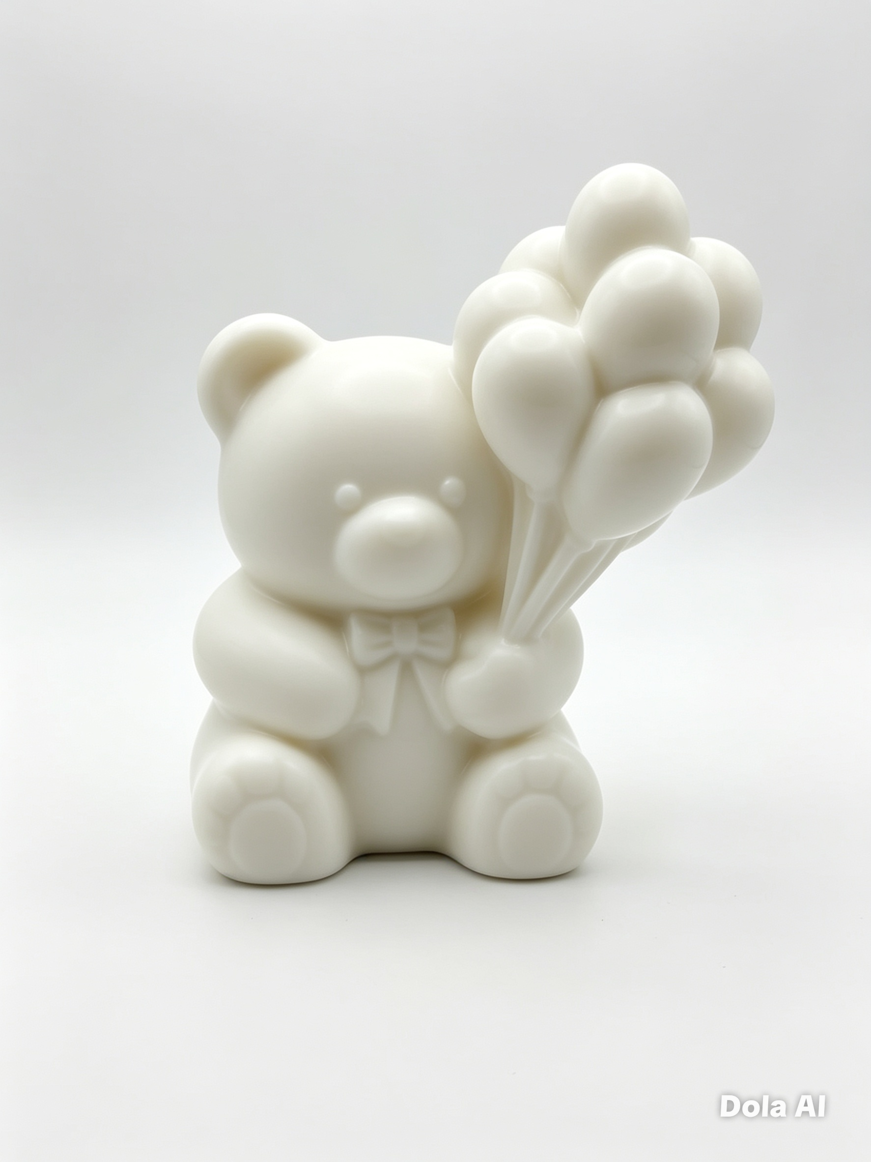 Sitting Teddy With Balloons