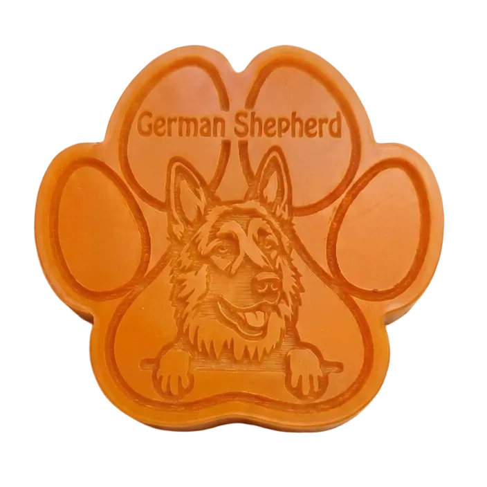German Shepherd_Paw_Shaped_Wax_Melt
