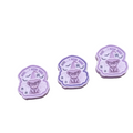 Three small lavender and purple decorative wax melts with a witch hat illustration and the text 'I MEAN ANY' on a transparent checkerboard background.