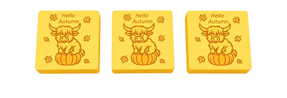 Hello Autumn Highland Coo Blocks