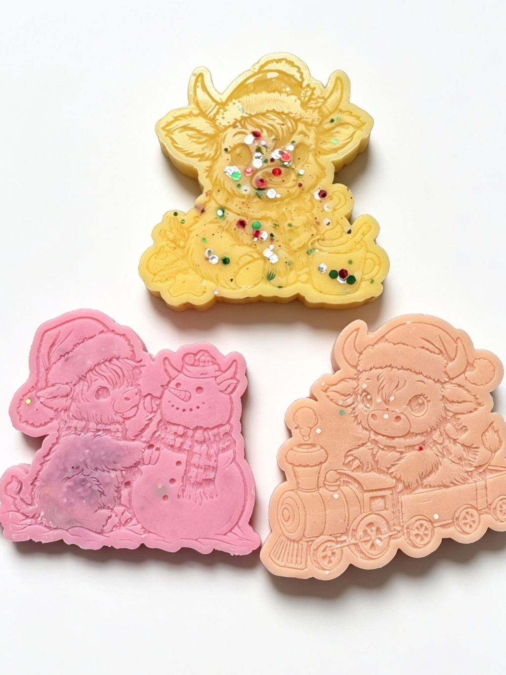 Christmas Highland Cow Wax Melts | Festive Animal Gift | Narla's Fable & Fur