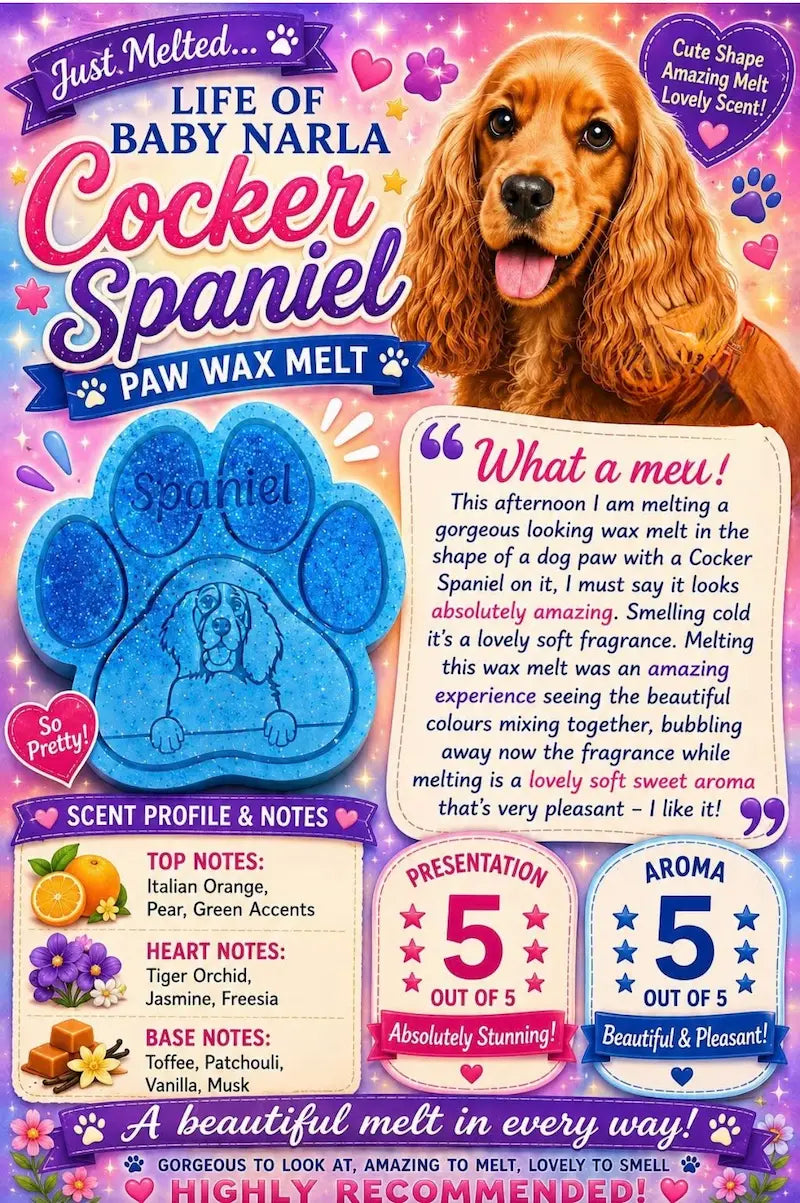 Dog Breed Paw Wax Melts | 50+ Breeds | Novelty Dog Lover Gift