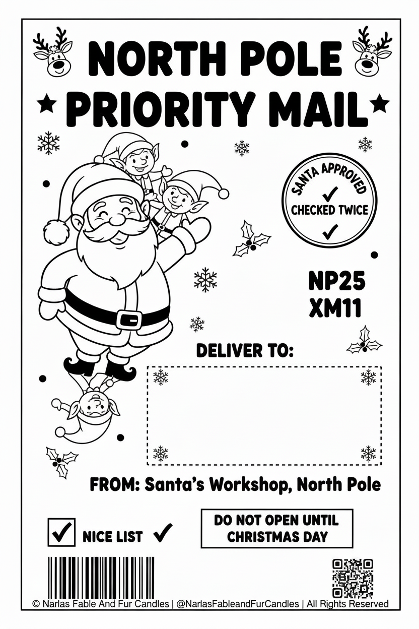 Limited Edition Santa North Pole| Mr & Mrs Claus |Reindeer Mail| Snowman Labels
